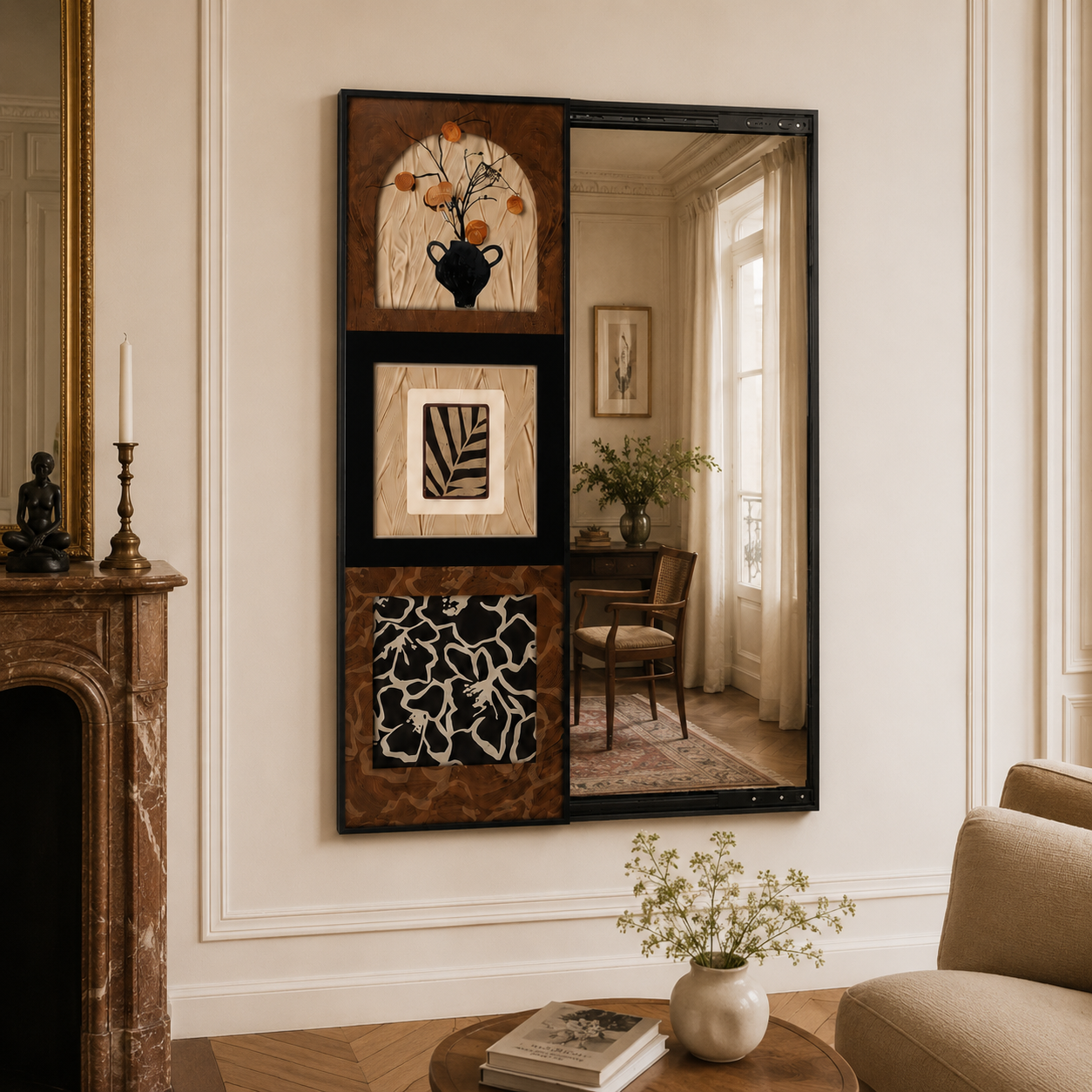 Noir Mirror Panel
