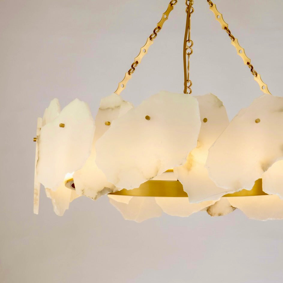 Alabaster Halo Chandelier