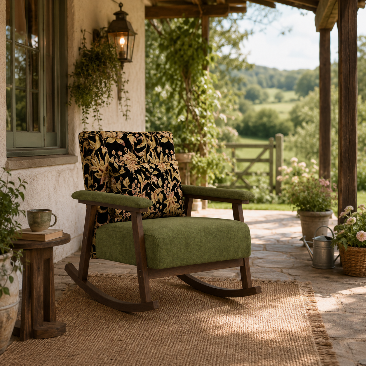 Floral Rocking Chair