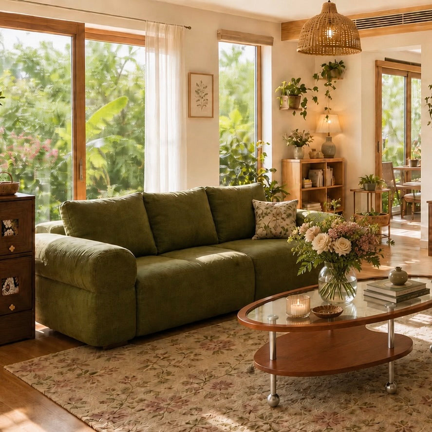Moss Green Sofa