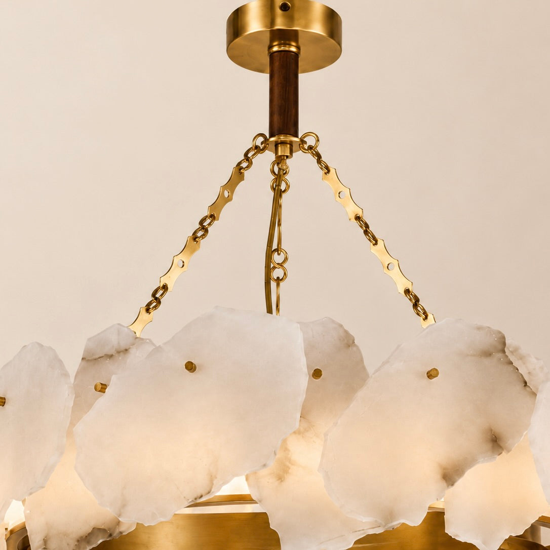 Alabaster Halo Chandelier