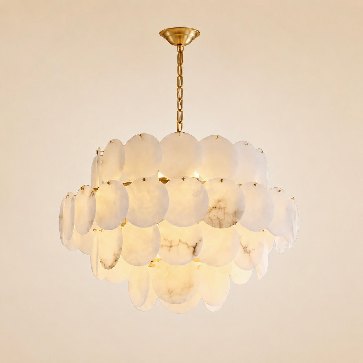 Opaline Shell Chandelier