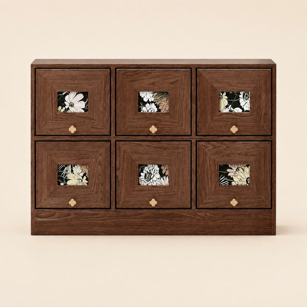 Floral Drawer Cupboard