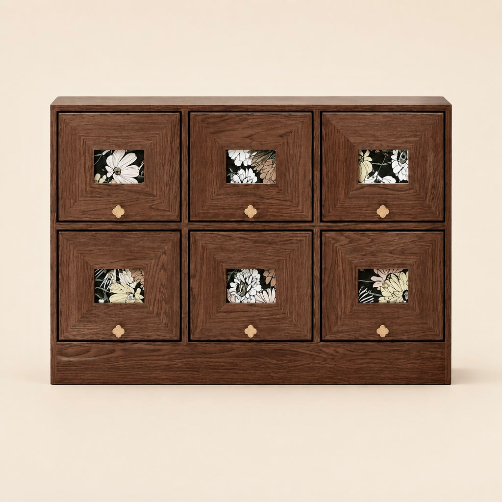 Floral Drawer Cupboard
