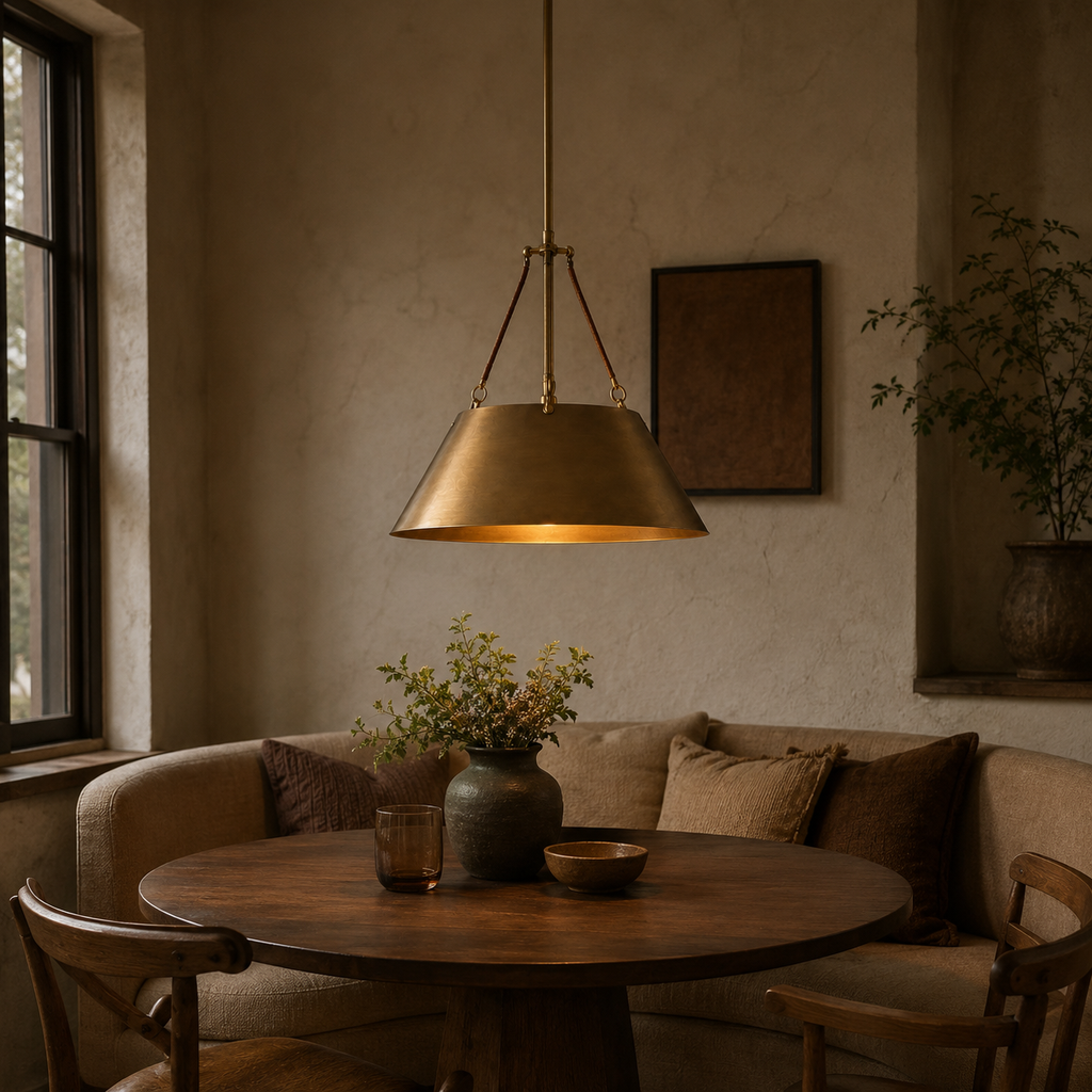 Aged Brass Pendant