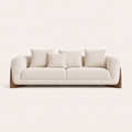 Curved Bouclé Sofa