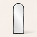 Black Beaded Arch Mirror